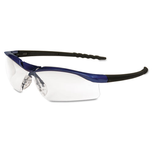 Dallas Wraparound Safety Glasses, Metallic Blue Frame, Clear Anti-Fog Lens Dallas Wraparound Safety Glasses, Metallic Blue Frame, Clear Anti-Fog Lens