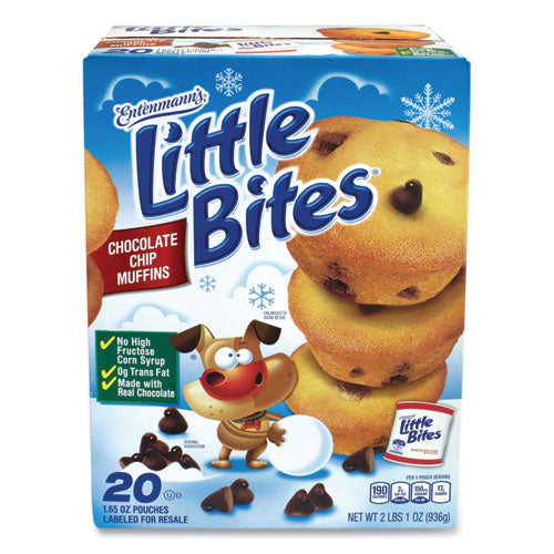 Little Bites Muffins, Chocolate Chip, 1.65 Oz Pouch, 20 Pouches/box, Ships In 1-3 Business Days