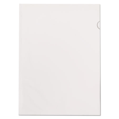 Poly Color Transparent File Jackets, Letter Size, Clear, 50/box