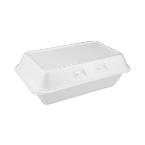 SmartLock Foam Hinged Lid Container, Medium, 8.75 x 5.5 x 3, White, 220/Carton SmartLock Foam Hinged Lid Container, Medium, 8.75 x 5.5 x 3, White, 220/Carton