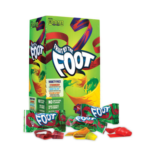 Fruit By The Foot Fruit Snacks, Berry Tie-Dye/Blue Raspberry Tie-Dye/Strawberry Tie-Dye, Variety Pack - 36 pack, 0.75 oz rolls
