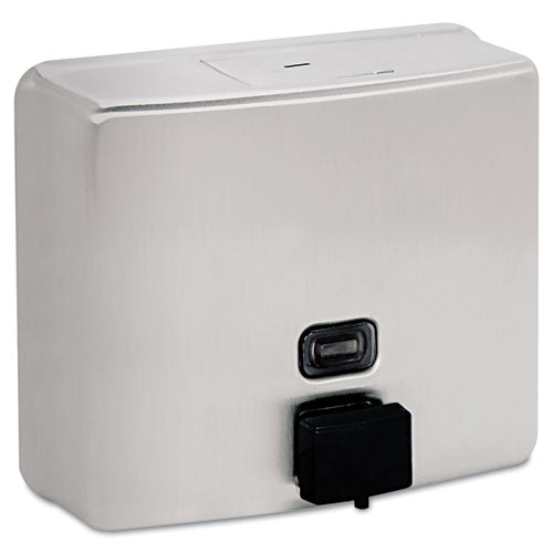 ConturaSeries Surface-Mounted Liquid Soap Dispenser, 40 oz, 7 x 3.31 x 6.13, Stainless Steel Satin ConturaSeries Surface-Mounted Liquid Soap Dispenser, 40 oz, 7 x 3.31 x 6.13, Stainless Steel Satin