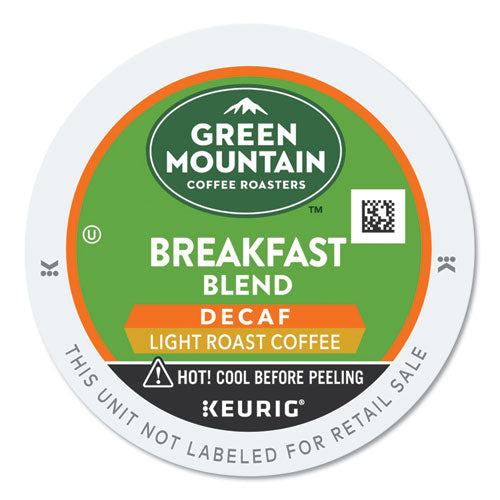 Green Mountain Coffee® Breakfast Blend Decaf Coffee K-cups, 24/box