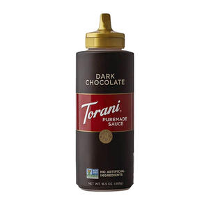 Torani Puremade Dark Chocolate Sauce Squeeze Bottle 16.5 oz. 4/ct.