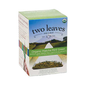 Two Leaves and a Bud Organic Matcha Mint Green Tea 6/15/ct.