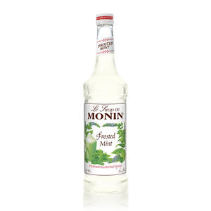 Monin Frosted Mint Syrup 750 ml. 12/ct.