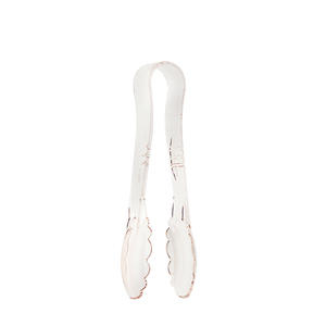 Camwear Tongs Scalloped Clear 6" 1/ea.