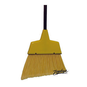 Rubbermaid Commercial Yellow Black Polypropylene Bristles Maximizer Push to Center Broom, 18 inch