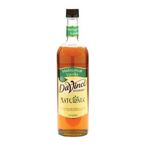 DaVinci Gourmet All Natural Single Origin Madagascar Vanilla Syrup 750 ml. 4/ct.