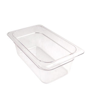 Camwear Food Pan Fourth Size Clear 4" 1/ea.