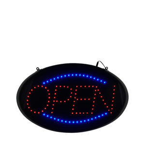 "Open" LED Oval Sign 1/ea.