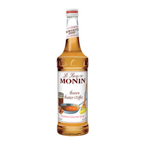 Monin Brown Butter Toffee Syrup 750 ml. 12/ct.