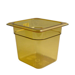 H-Pan Sixth Size Amber 6" 1/ea.