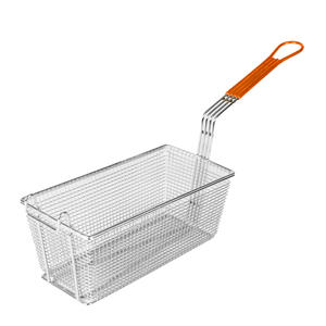 Fryer Basket Rectangular Orange 1/ea.