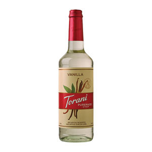 Torani Puremade Vanilla Syrup 750 ml. 4/ct.