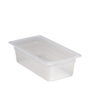 Food Pan Third Size Translucent 4" 1/ea.