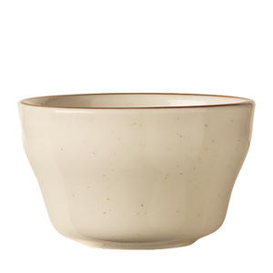 Desert Sand Bouillon Cup Cream White with Brown Bands and Speckles 7.25 oz 3/dz.