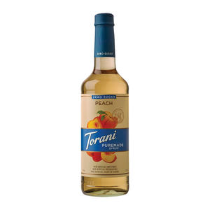 Torani Puremade Zero Sugar Peach Syrup 750 ml. 4/ct.