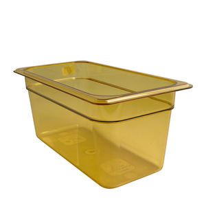 H-Pan Third Size Amber 6" 1/ea.