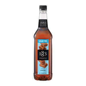 1883 Sugar Free Caramel PET Syrup 1 ltr. 6/ct.