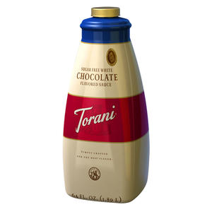 Torani White Chocolate Sauce Sugar Free 64 oz. 4/ct.