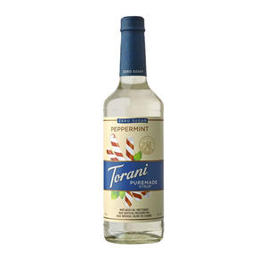 Torani Puremade Zero Sugar Peppermint Syrup 750 ml. 4/ct.