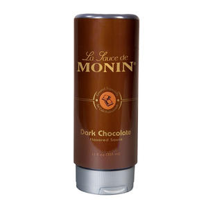 Monin Dark Chocolate Sauce Squeeze Bottle 12 oz. 6/ct.