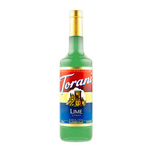 Torani Lime PET Syrup 750 ml. 4/ct.