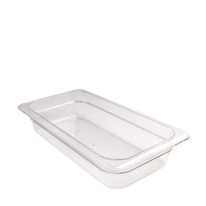 Camwear Food Pan Third Size Clear 2 1/2" 1/ea.