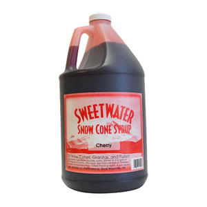 Sweetwater Snow Cone Cherry Syrup 1 gal. 4/ct.