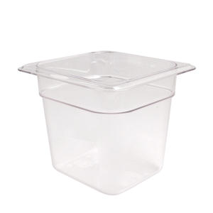 Camwear Food Pan Sixth Size Clear 6" 1/ea.