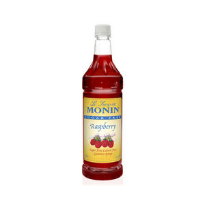 Monin Raspberry Syrup Sugar Free PET 1 ltr. 4/ct.