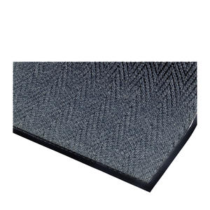 Chevron Mat Charcoal 3' x 5' 1/ea.