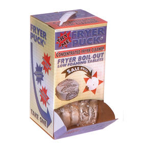Fryer Puck Cleaner Tablets in Dispenser 40/ct.