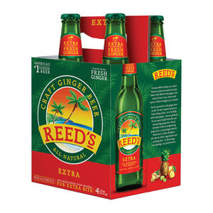 Reed's Ginger Beer Extra Ginger Brew, 12 Ounce (24 Bottles)