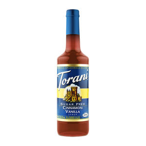 Torani Cinnamon Vanilla Syrup Sugar Free 750 ml. 12/ct.