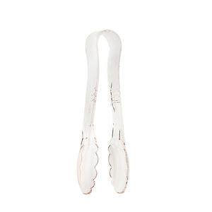 Camwear Tongs Scalloped Clear 9" 1/ea.