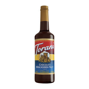 Torani Chocolate Macadamia Nut Syrup 750 ml. 12/ct.