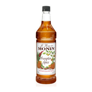 Monin Pumpkin Spice PET Syrup 1 ltr. 4/ct.