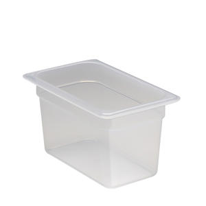 Food Pan Fourth Size Translucent 6" 1/ea.