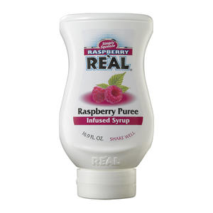 Real Infused Raspberry Syrup 16.9 oz. 6/ct.