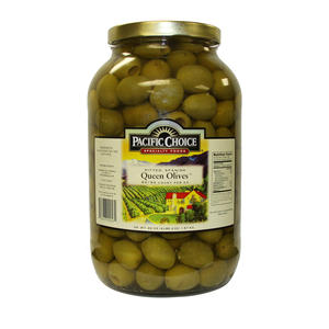 Pacific Choice Queen Olive Pitted 80-90 ct per kg 1 gal. 4/ct.