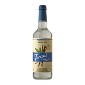 Torani Puremade Zero Sugar Vanilla Syrup 750 ml. 4/ct.