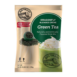 Big Train Dragonfly Green Tea Blended Creme Frappe Mix 3.5 lb. 5/ct.