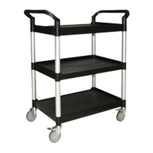 Bus Cart 3-Tier Black 1/ea.