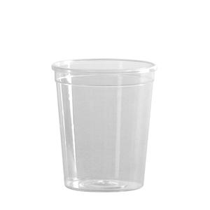 16oz. Clear Plastic Disposable Containers w/ Lids 50ct.