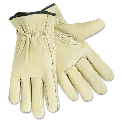 Full-Grain Cowhide Leather Work Gloves, Large