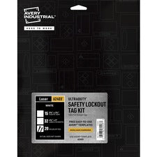 Avery® UltraDuty 100-lb Pull Strength Tag Kit - 3.25" Length x 5.75" Width - 15 / Pack - Plastic, Vinyl, Nylon - White