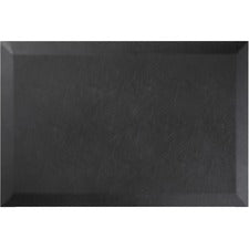 Deflecto Anti-fatigue Standing Mat - Floor - 24" Length x 18" Width x 0.75" Thickness - Rectangle - Black