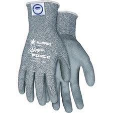 MCR Safety Ninja Force Fiberglass Shell Gloves - Small Size - Gray - Durable, Abrasion Resistant, Flexible, Cut Resistant, Tear Resistant - For Multipurpose - 1 / Pair